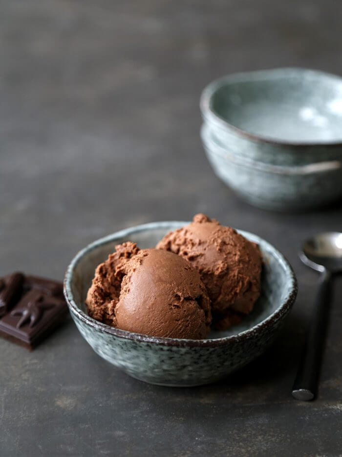 No Churn Keto Chocolate Ice Cream - no ice cream maker required!
