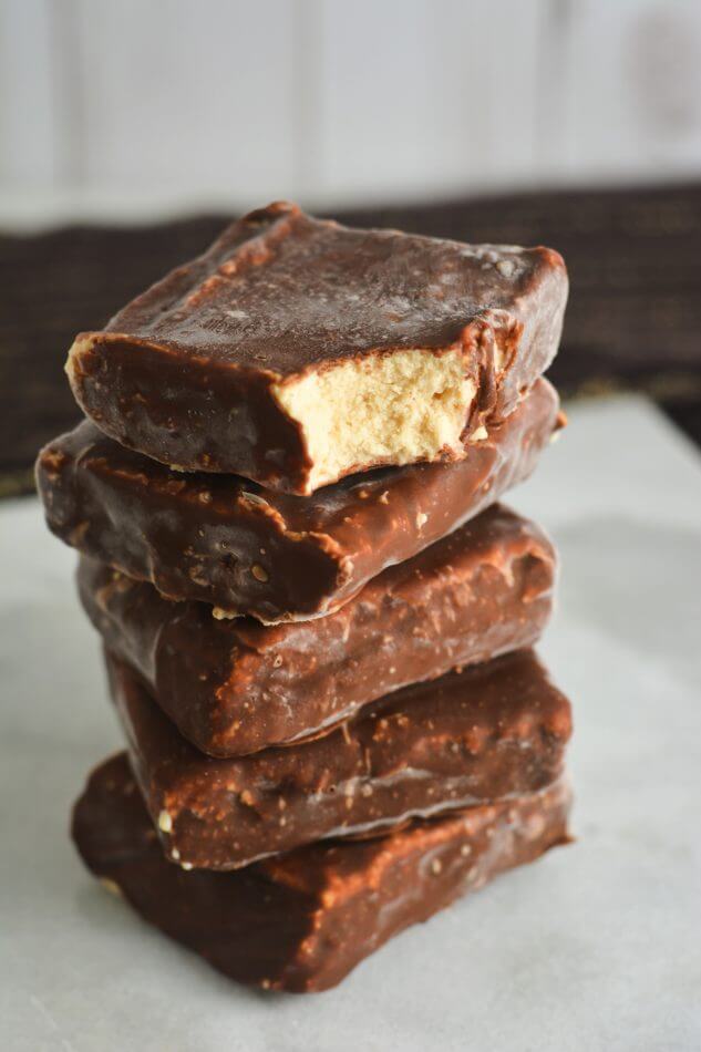 THM & Keto chocolate covered peanut butter ice cream bars!