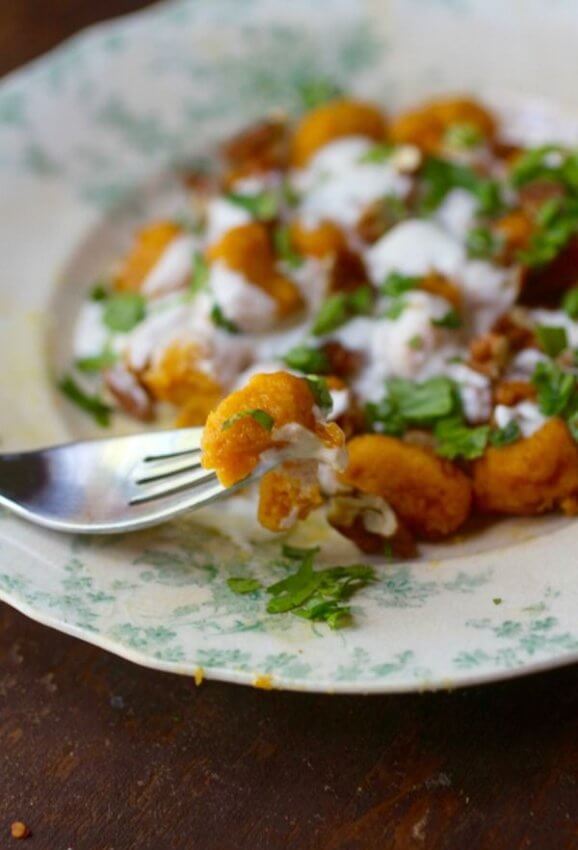 plate of pumpkin gnocchi