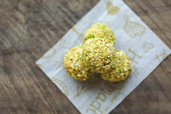 Keto Pistachio Truffles from above
