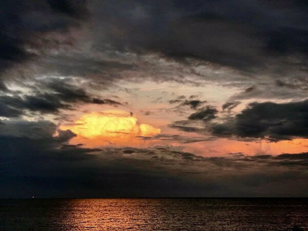 Sunset on Ambergris Caye, Belize