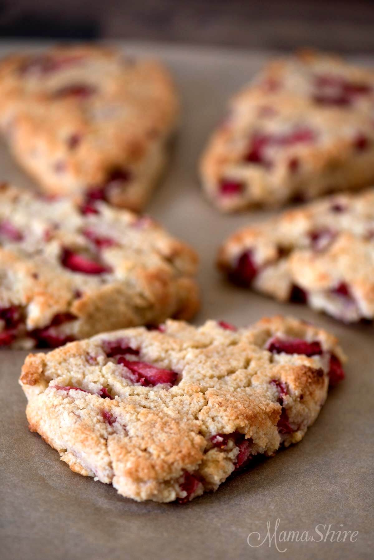 strawberry scones