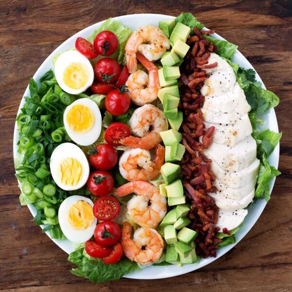 Best Keto Whole 30 Salad Recipes - Cobb Salad