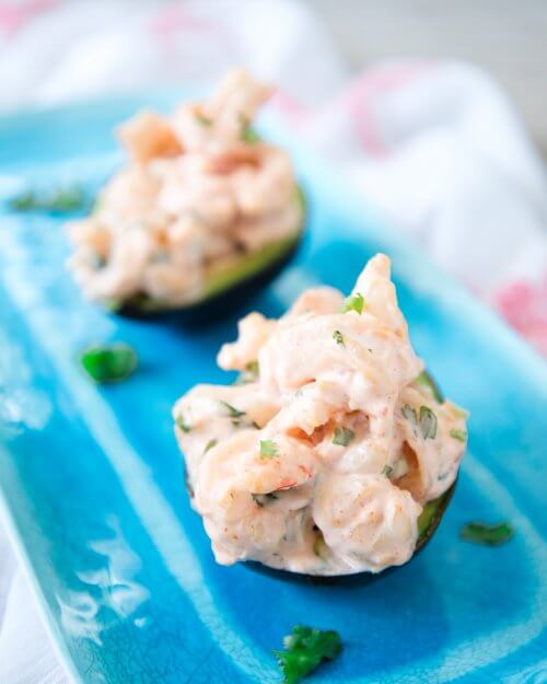 Spicy Shrimp Stuffed Avocado - Keto for Life