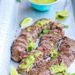 Keto Carne Asada with Chimichurri Sauce