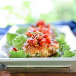 Keto Fish Cakes with Roasted Red Pepper Salsa 2