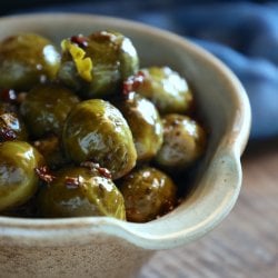 Keto Brussels Sprouts in the Instant Pot with bacon