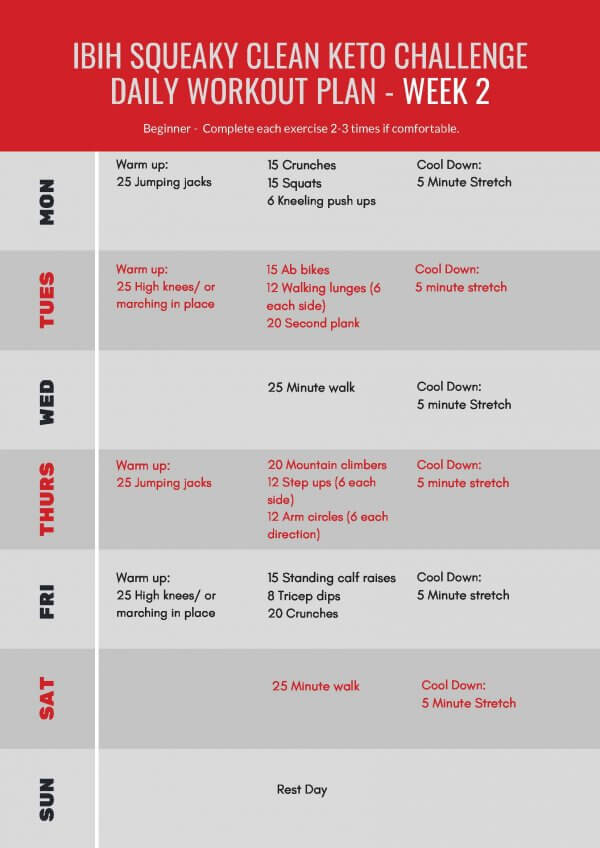 SCKC Workout Plans - Week 2