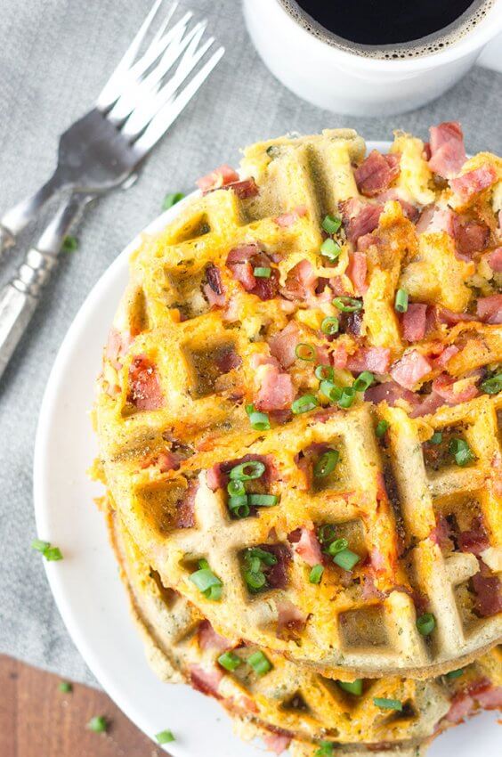 Best Keto Ham Recipes - waffles