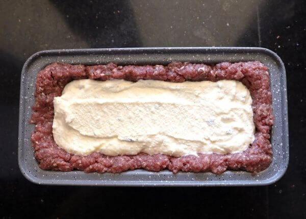 Ricotta filling - Keto Lasagna Meatloaf step 3