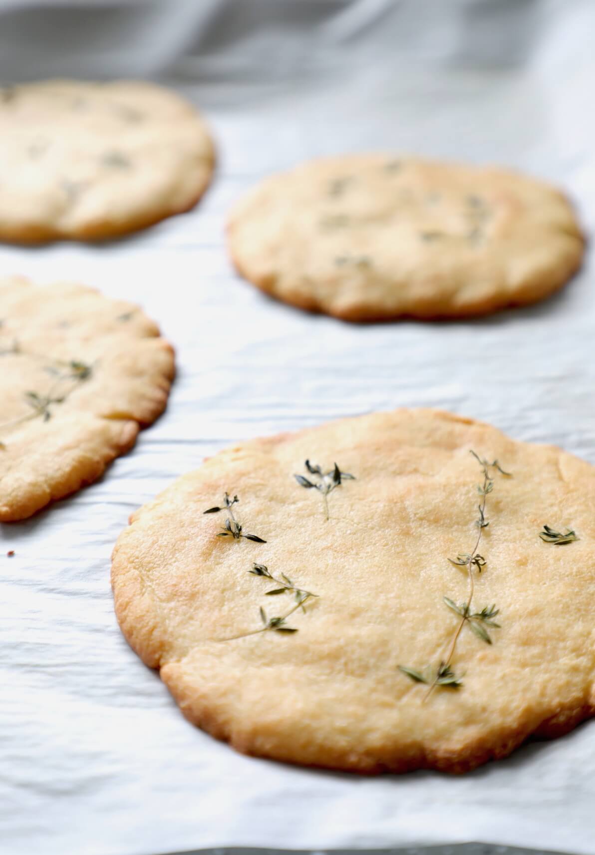Thyme toppers for the Keto French Onion Soup