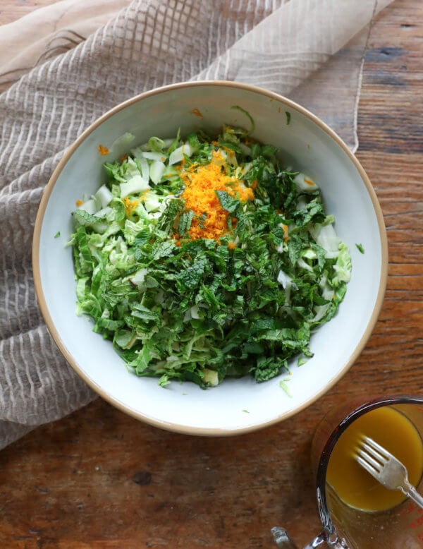 Keto Brussels Sprouts Slaw ingredients