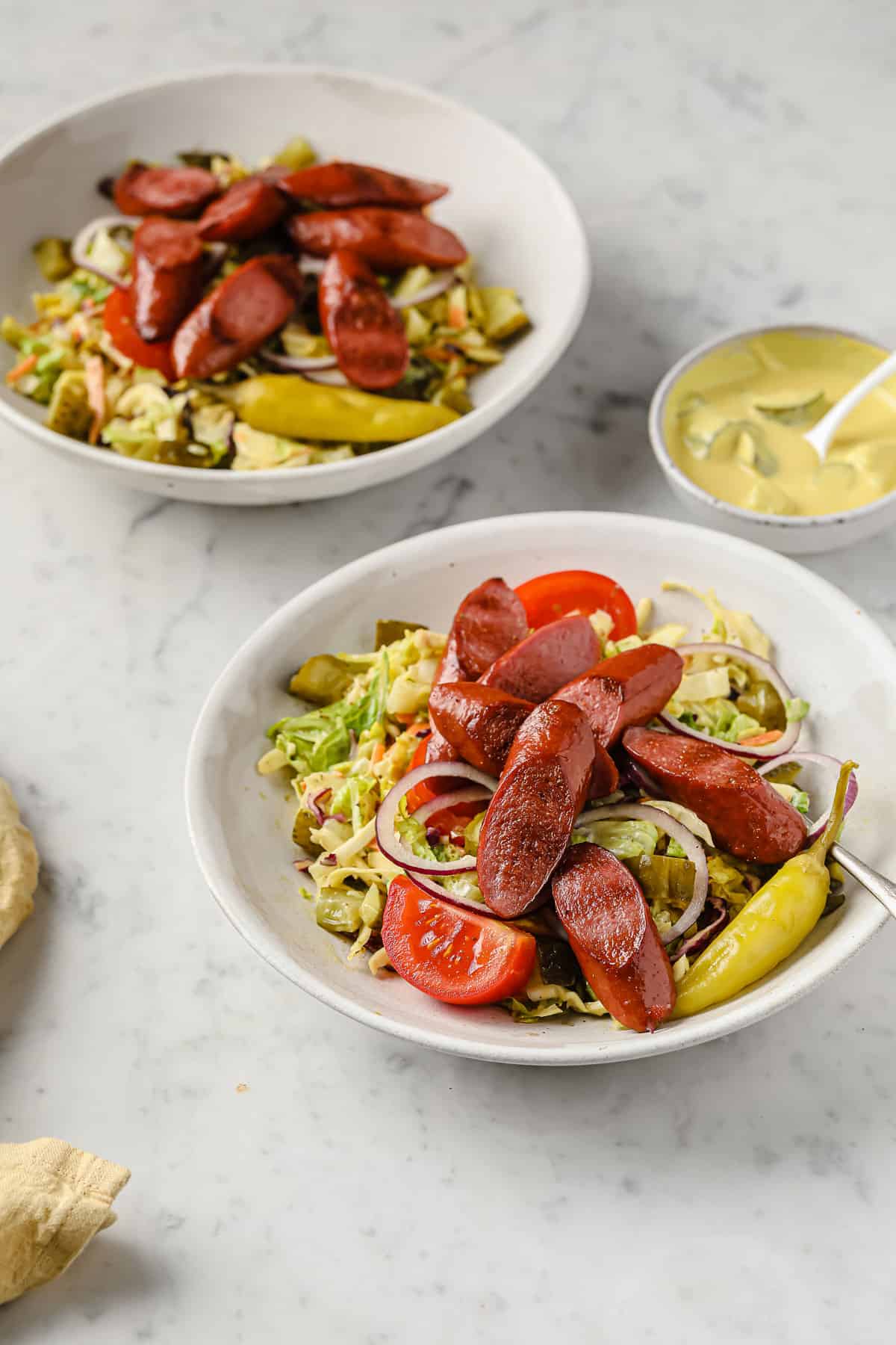 hot dog salad