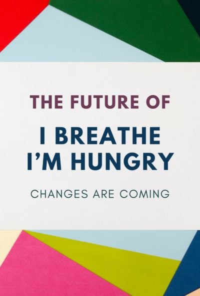 Changes are coming to I Breathe I'm Hungry announcement