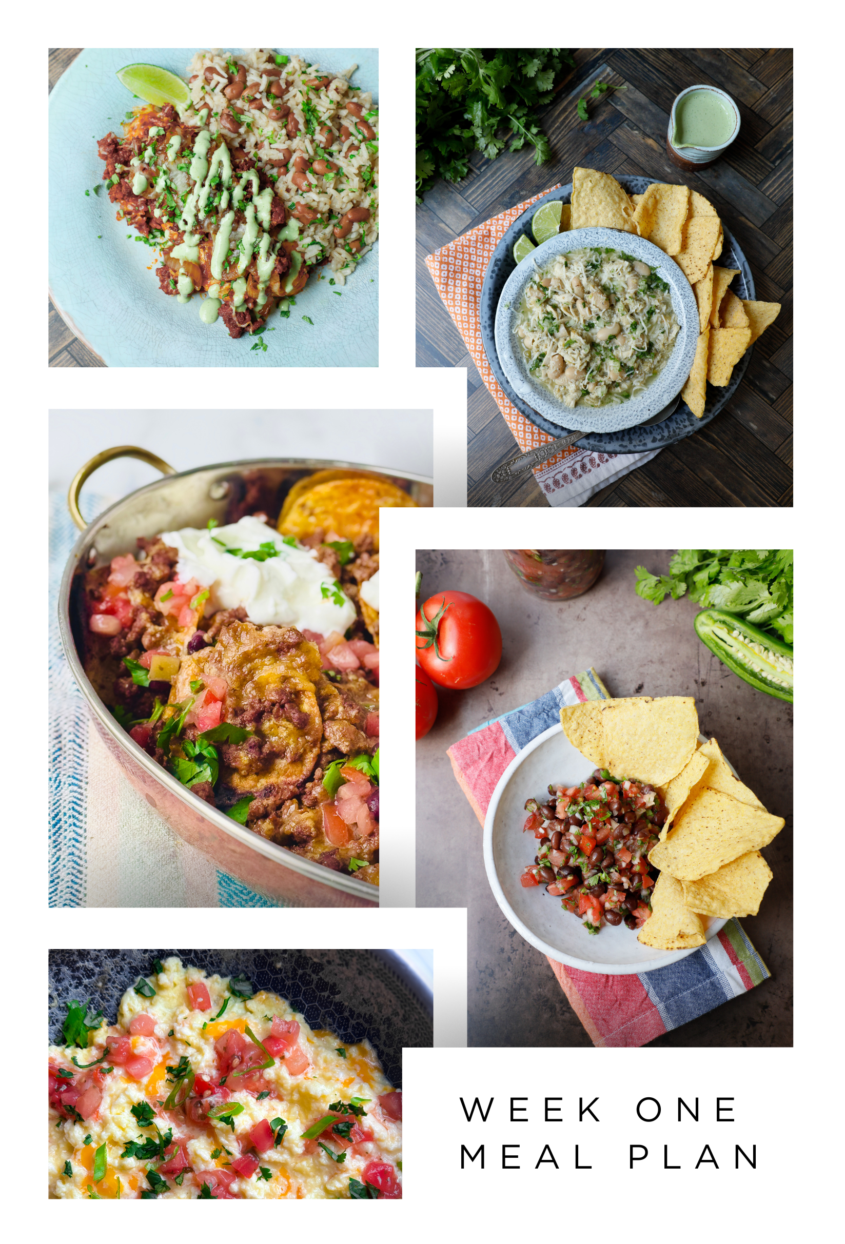 Prioritizing Protein week 1 meal plan photos