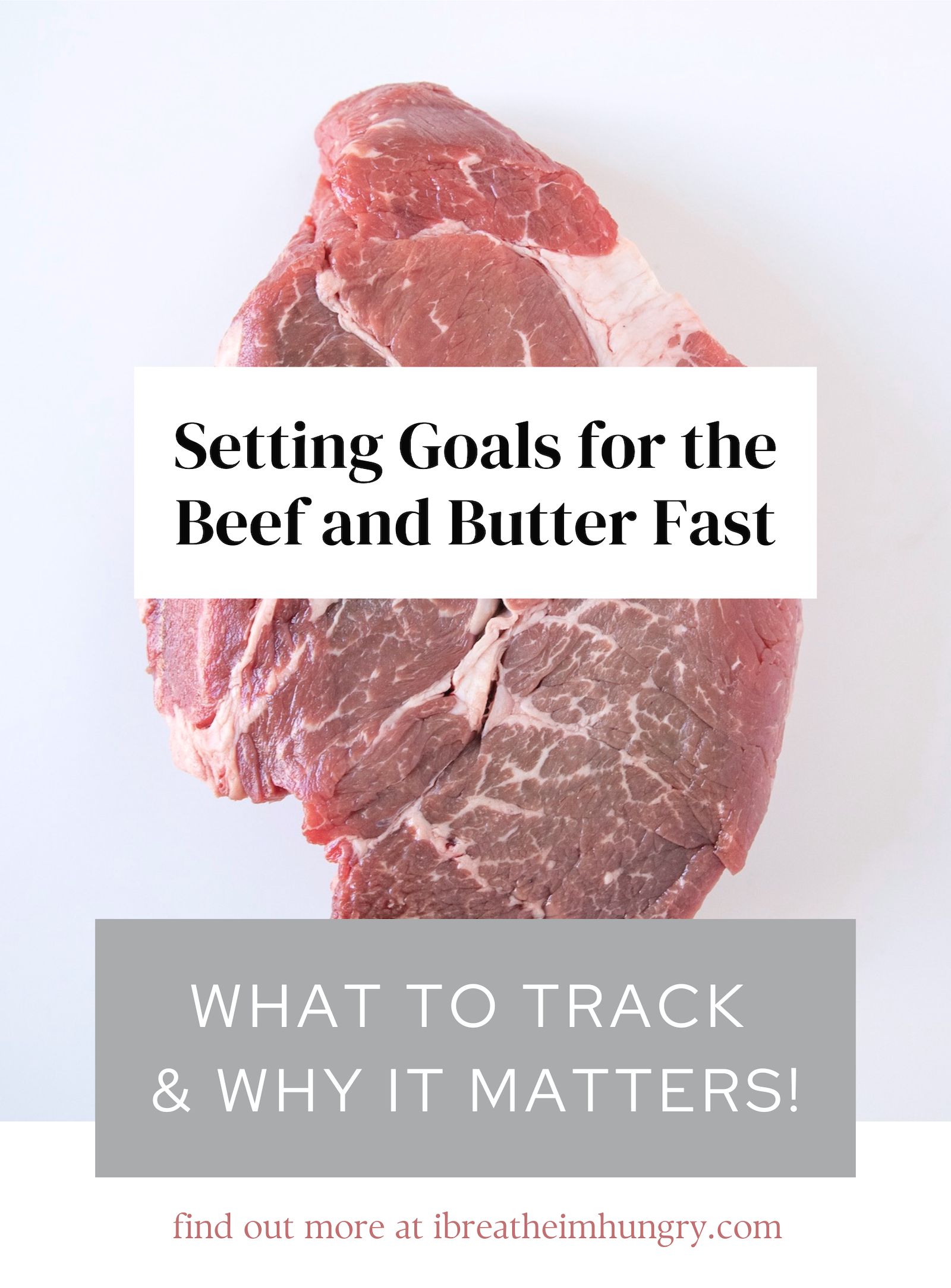 Beef and Butter Fast - Setting Goals and Why It Matters Graphic.