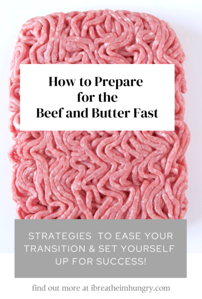 how to prepare for the beef and butter fast graphic